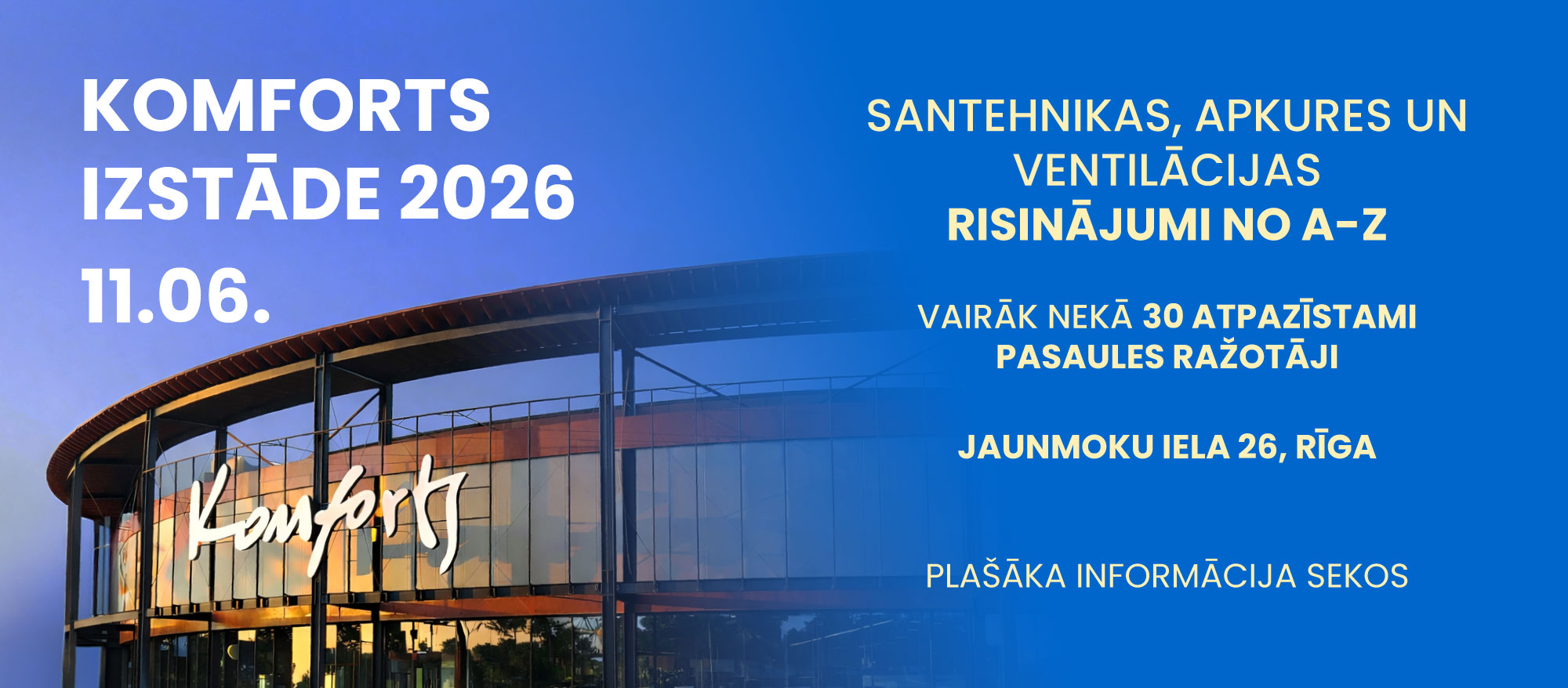 Komforts izstāde 2026