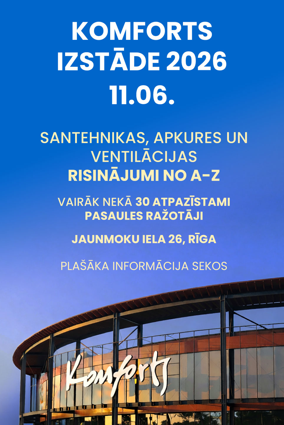 Komforts izstāde 2026